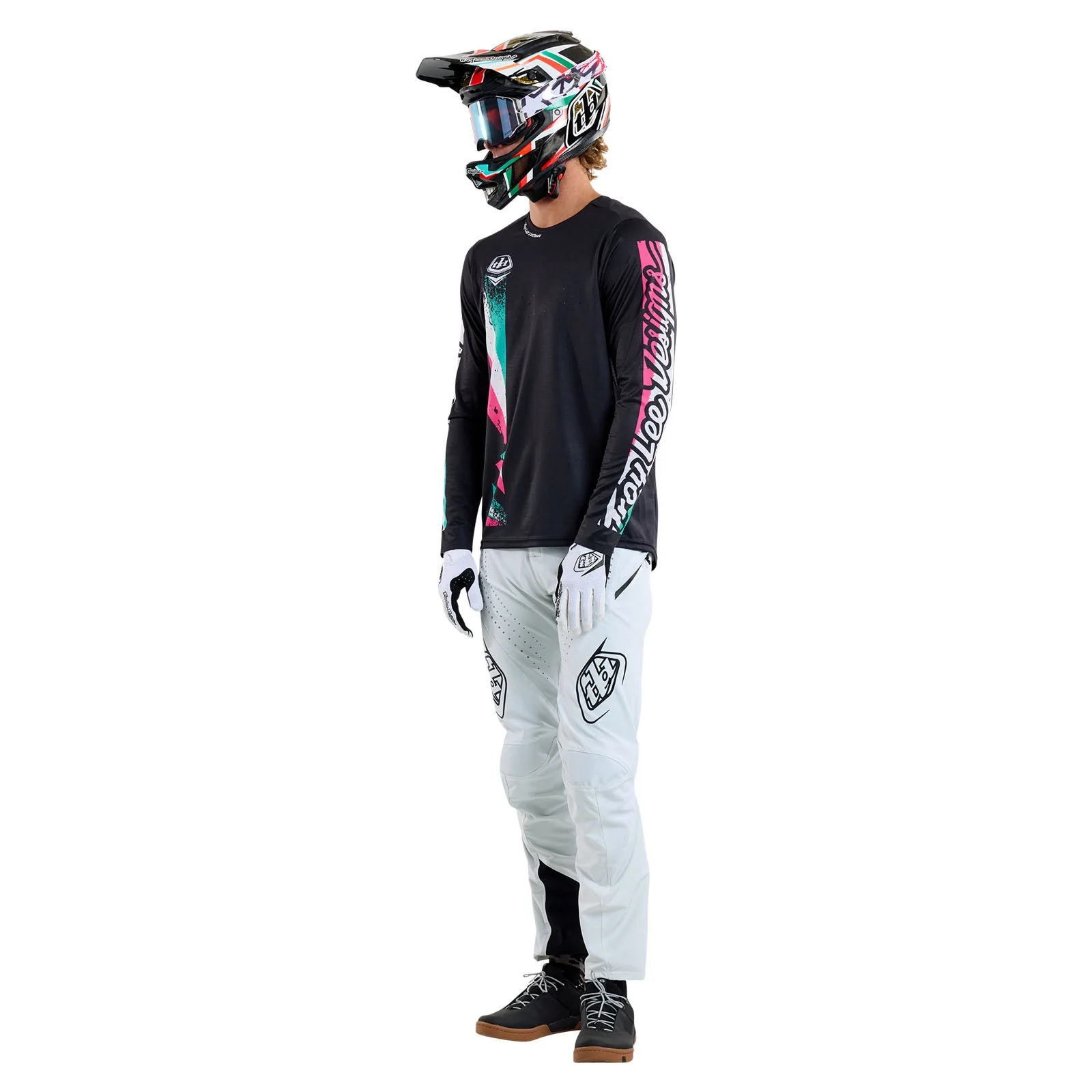 Troy Lee Designs Polera de Bicicleta Full Pull Negra - Image 9