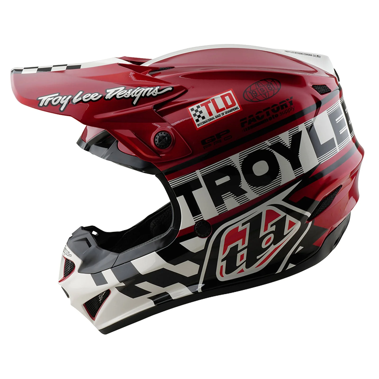 Troy Lee Designs Casco Niño GP Pro Fifty-50 Blanco / Rojo
