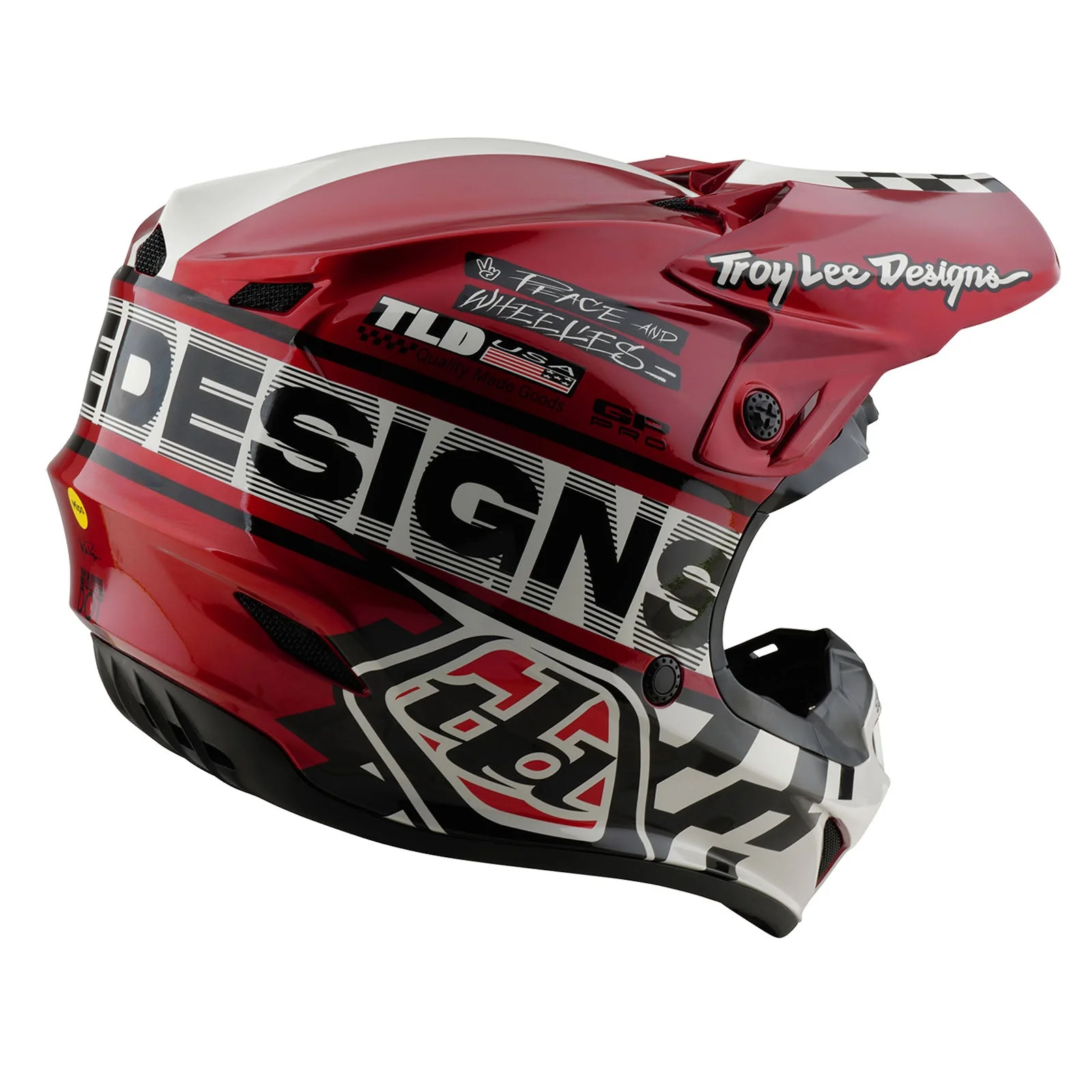 Troy Lee Designs Casco Niño GP Pro Fifty-50 Blanco / Rojo - Image 4