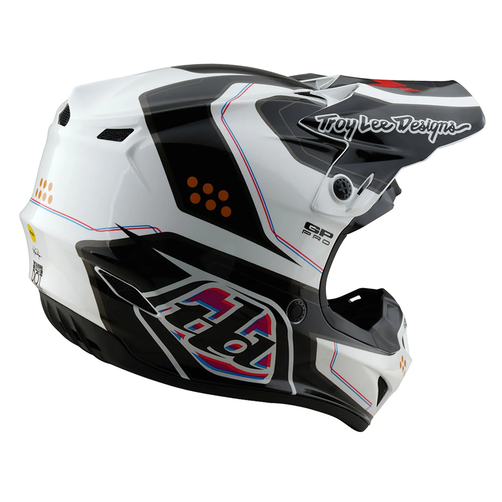 Troy Lee Designs Casco Niño GP Pro Troper Blanco - Image 4