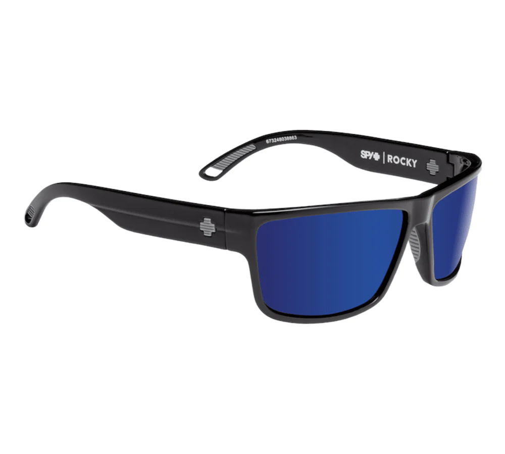SPY+ Lentes Rocky Black Happy Bronze Polar With Blue Spectra Mirror