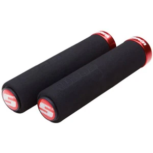 Sram Puños Locking Foam 129mm Negro/Rojo Topes