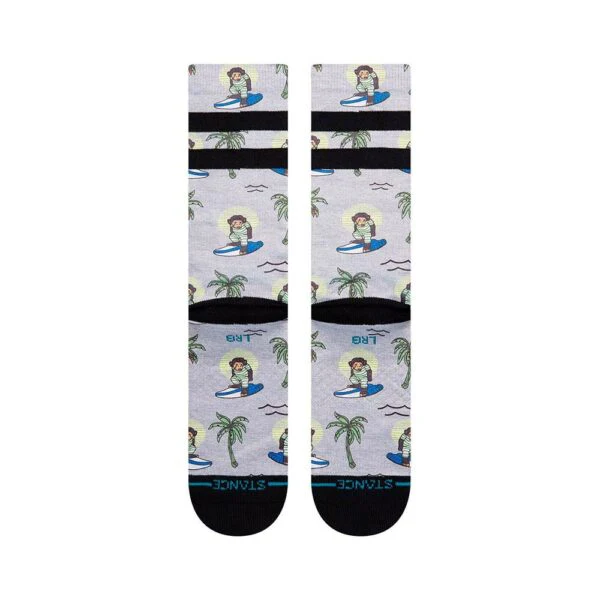 Stance Calcetines Surfing Monkey Men Grey - Image 3