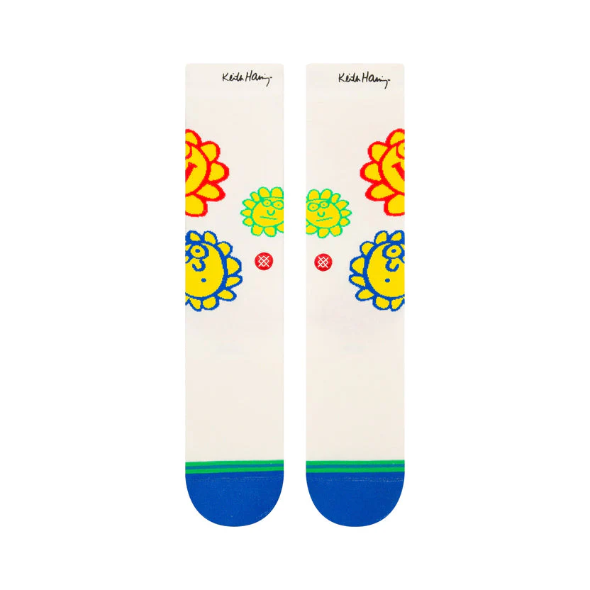 Stance Calcetines Unisex Happy Fields Off White - Image 2