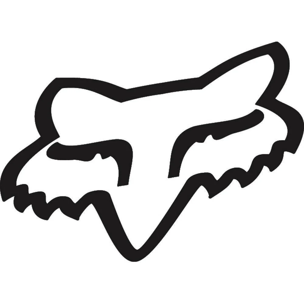 Sticker Negro Fox Racing.