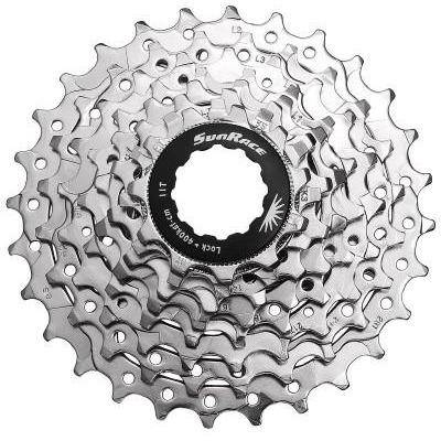 SUN RACE - PIÑON CSR86 CASSETTE 8V 12-25T PLATA