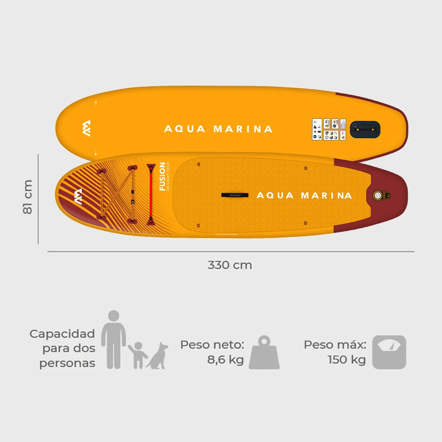 SUP Aqua Marina Fusion 10'10'' - Image 4