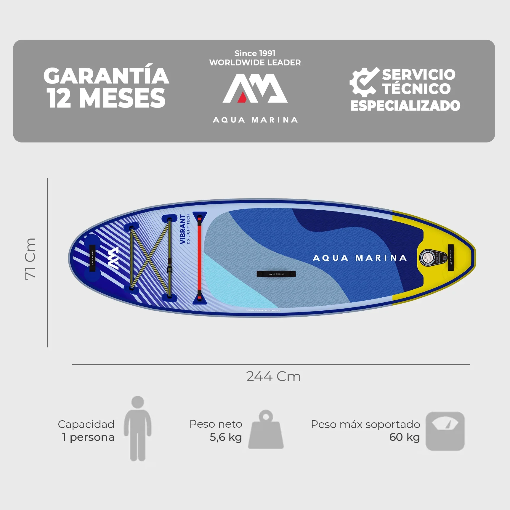 SUP Aqua Marina Vibrant 8'0" 2.0 - Image 3