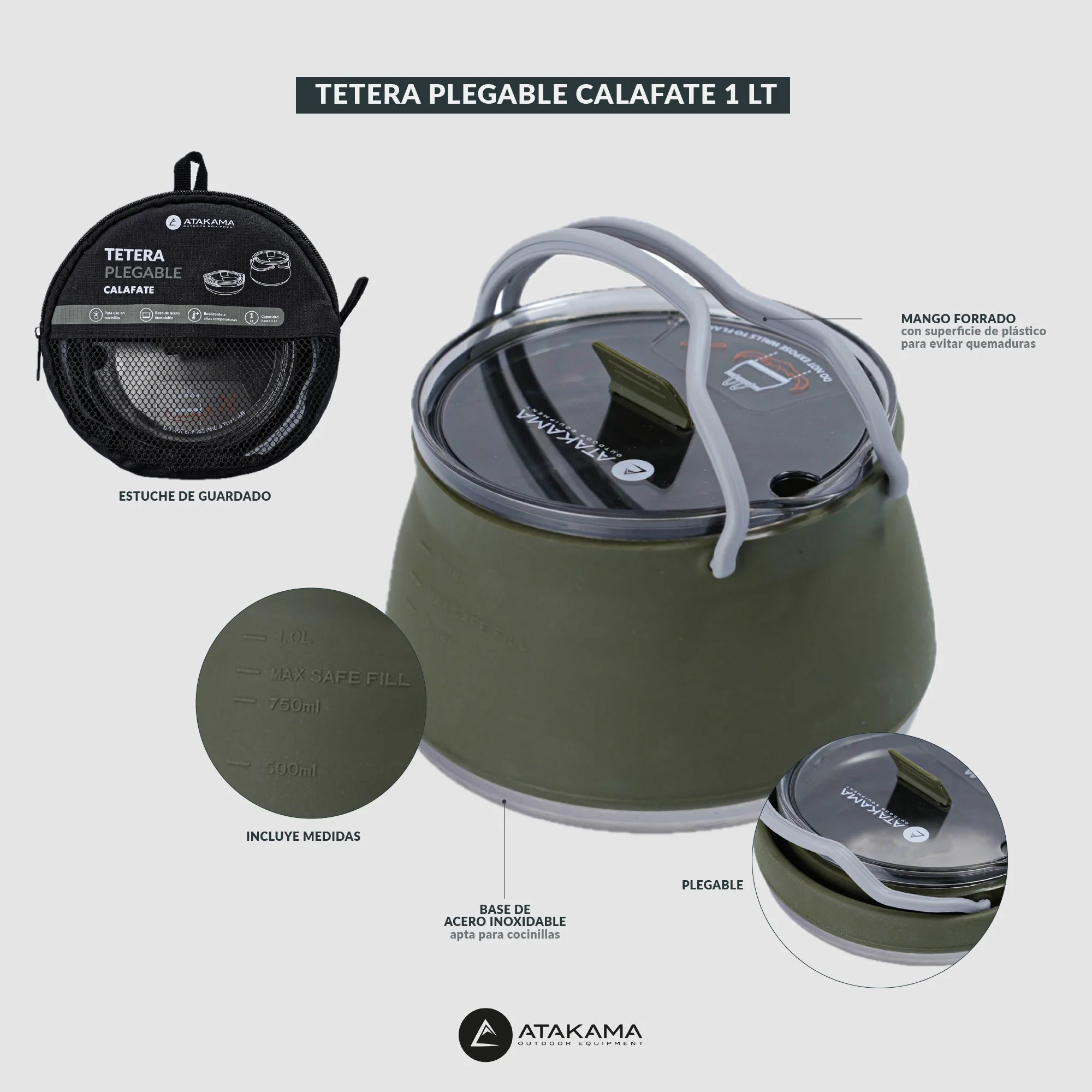 Tetera plegable Calafate 1 lt - Image 6