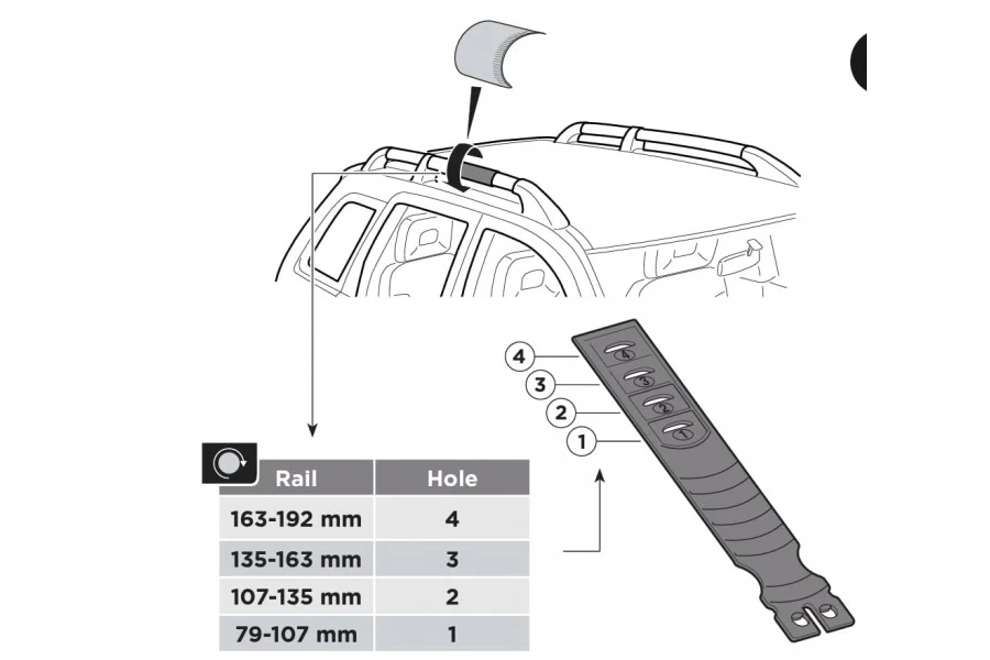 Thule Base para Techo Edge Raised Rail 7204 - Image 3