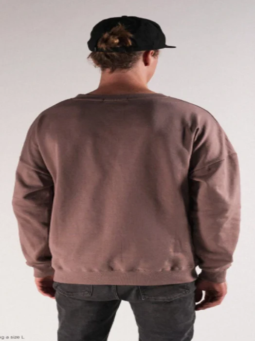 Title Poleron Crew Neck – Cafe - Image 2