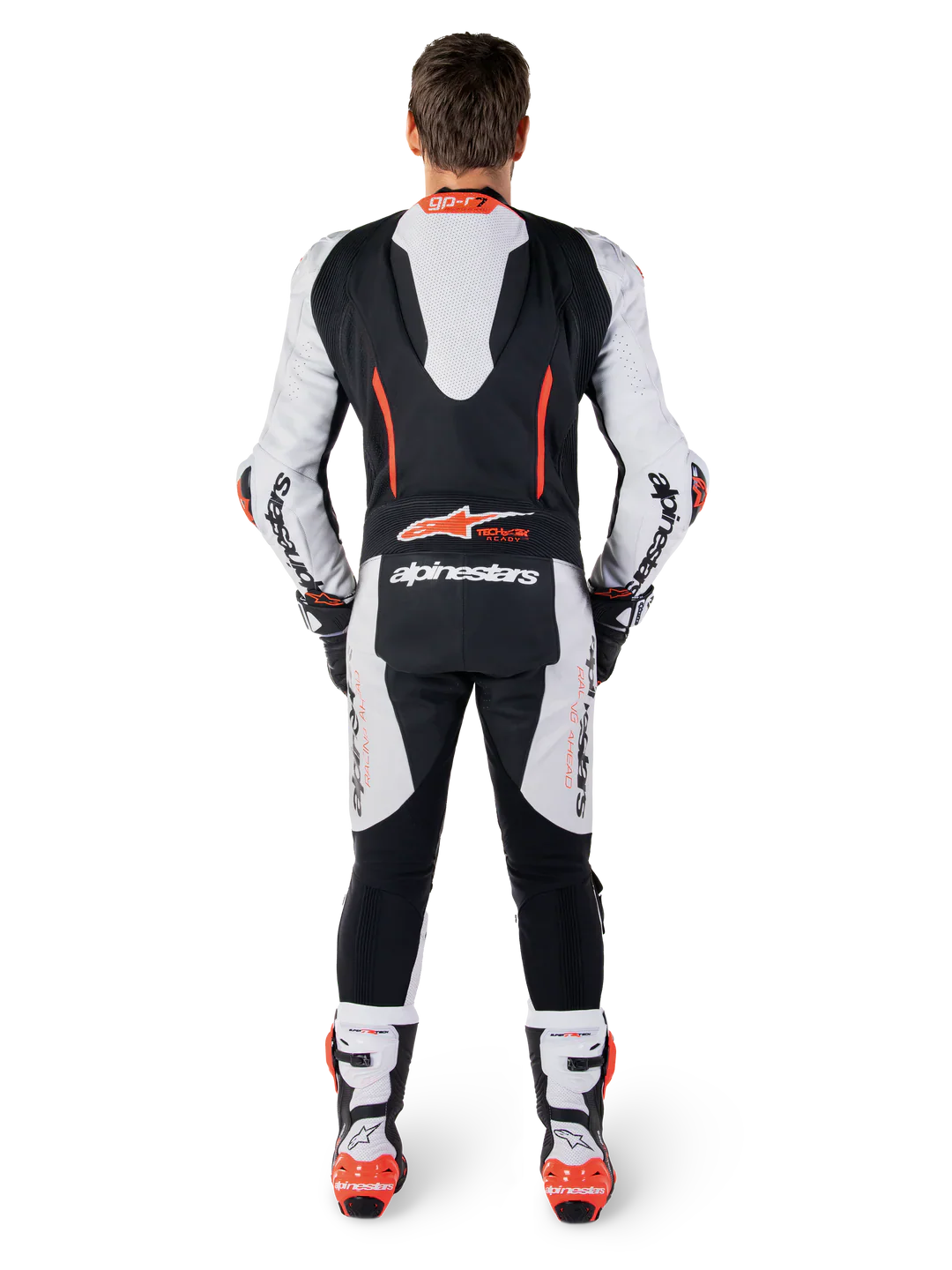 Traje Cuero Moto Competición Alpinestars GP-R7 Negro Blanco - Image 5