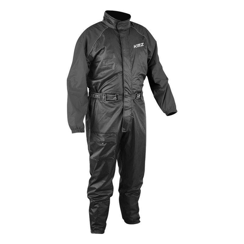 Traje De Lluvia Moto Calle Grey Negro KMZ