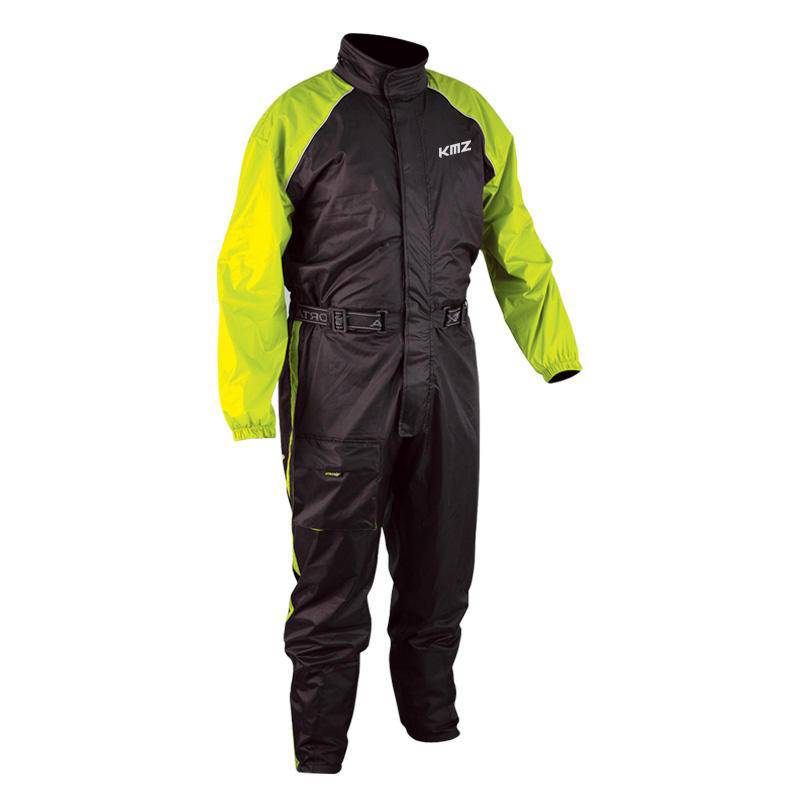 Traje De Lluvia Moto Calle Grey Negro/Neon KMZ