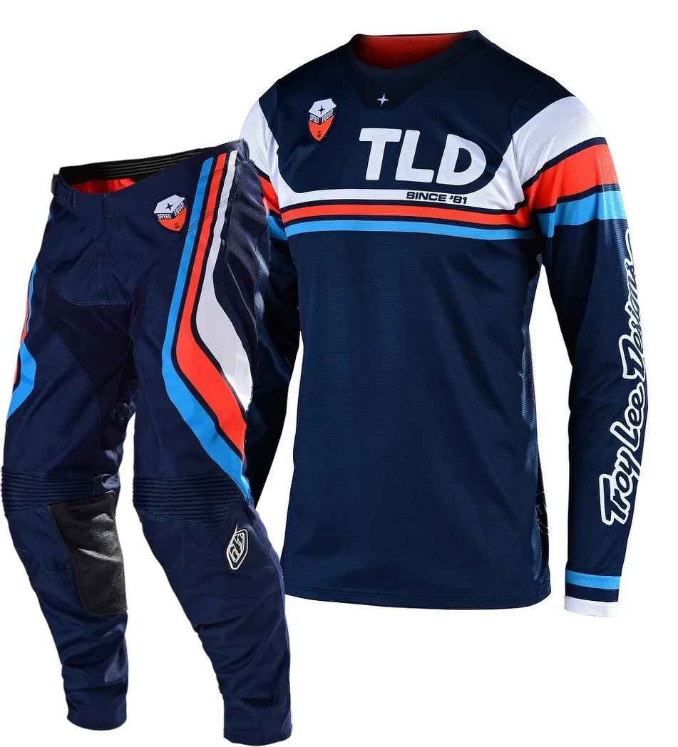 Traje de Moto Se Seca Dark Navy / Orange Troy Lee Designs