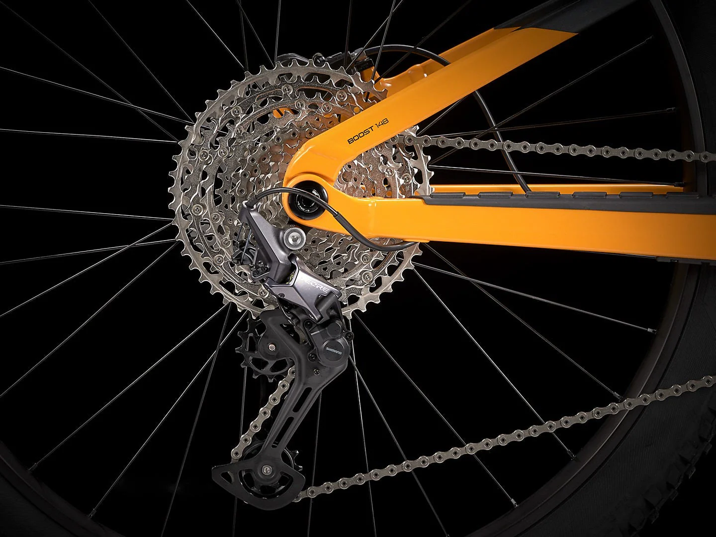 Bicicleta Enduro Trek Fuel EX 5 Gris-Amarillo 5ta Gen - Image 3