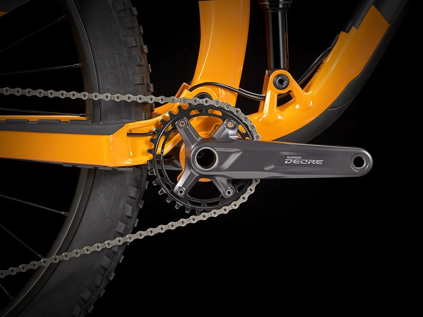 Bicicleta Enduro Trek Fuel EX 5 Gris-Amarillo 5ta Gen - Image 4