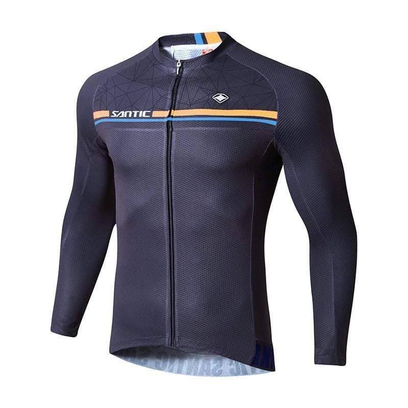 Tricota Santic Manga Larga Ciclismo Purpura Santic