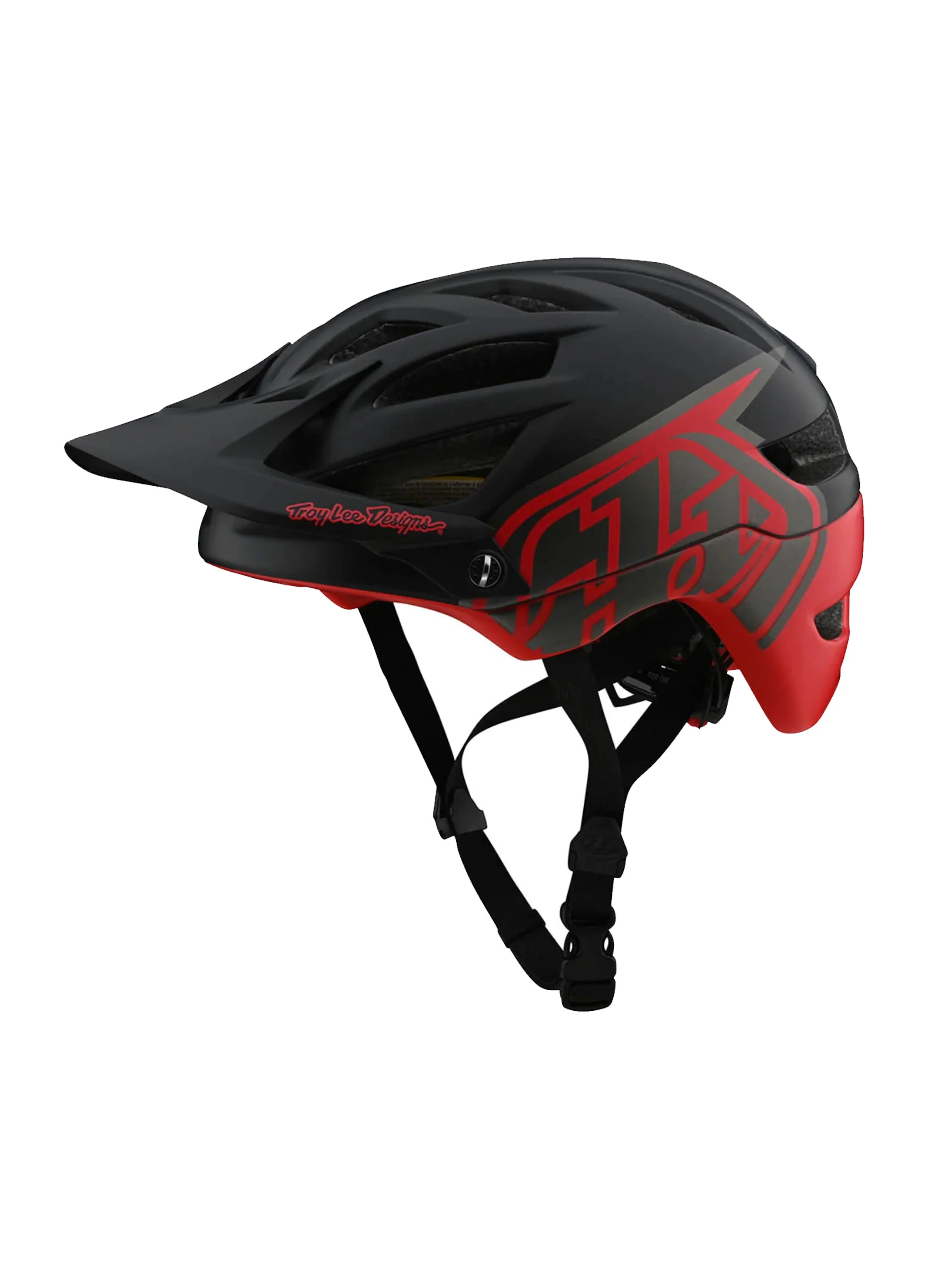 Troy Lee Designs Casco A1 Mips Classic Negro / Rojo