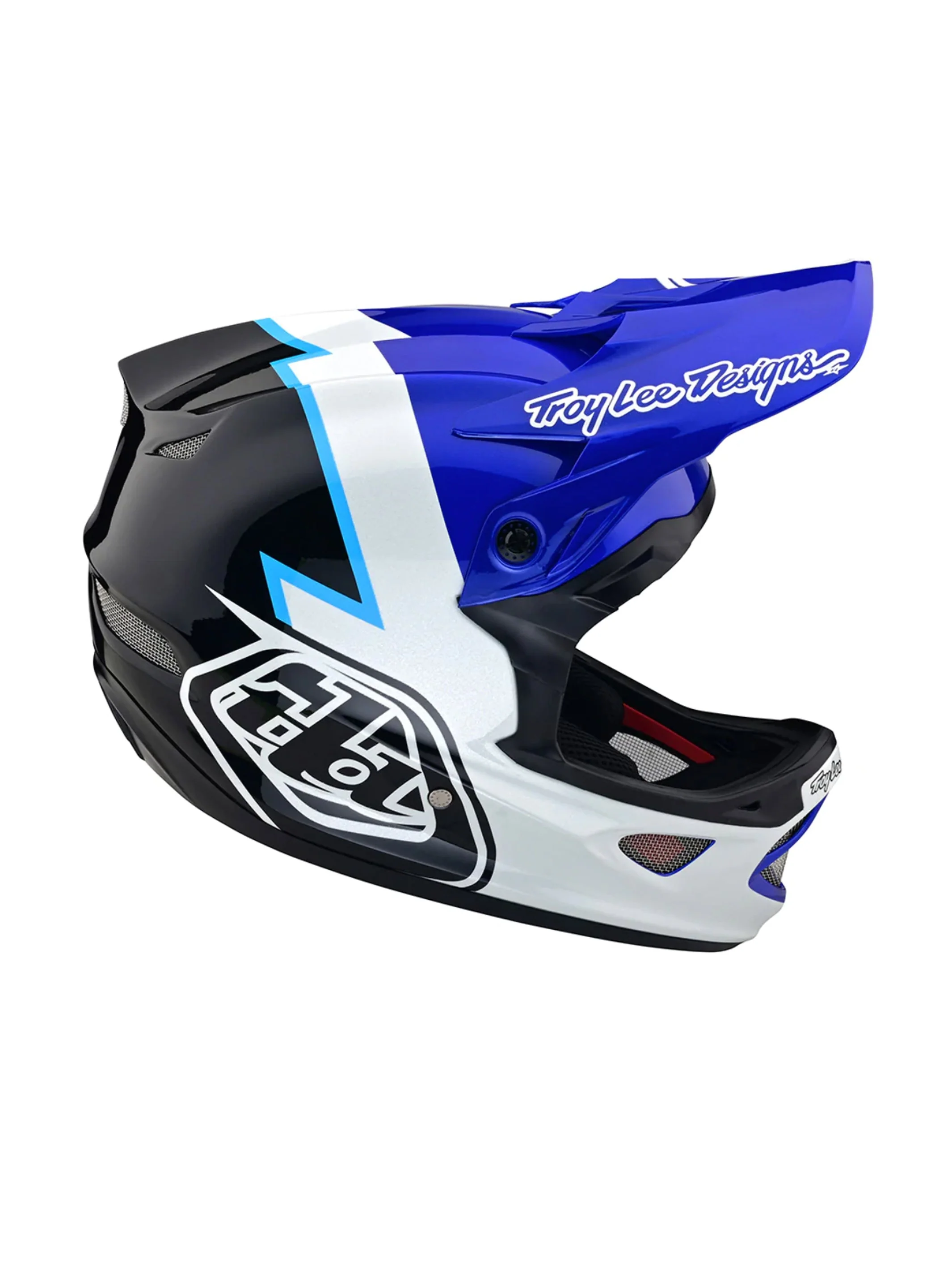 Troy Lee Designs Casco D3 Fiberlite Volt Azul - Image 3