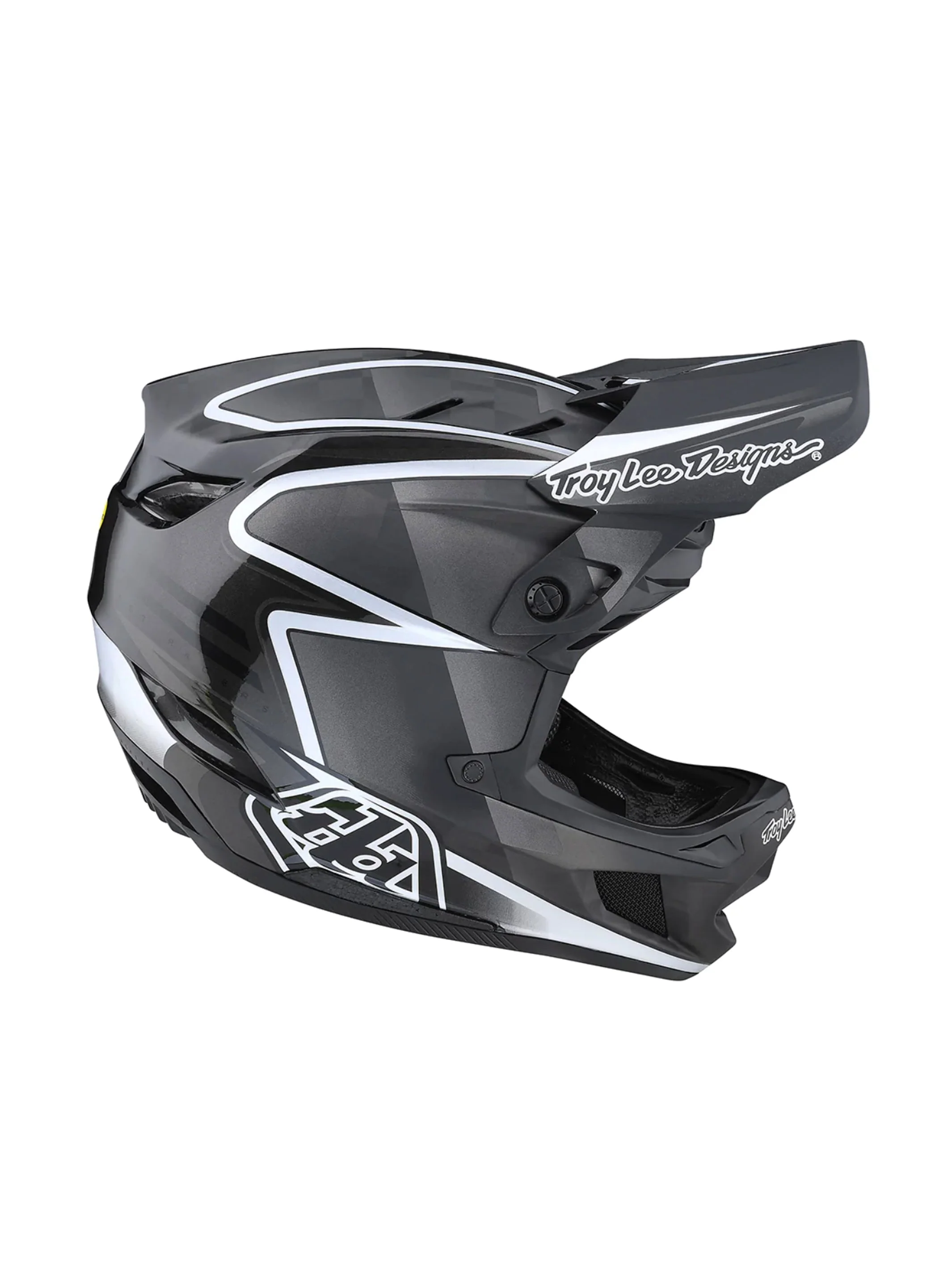 Troy Lee Designs Casco D4 Carbon Lines Negro / Gris - Image 2