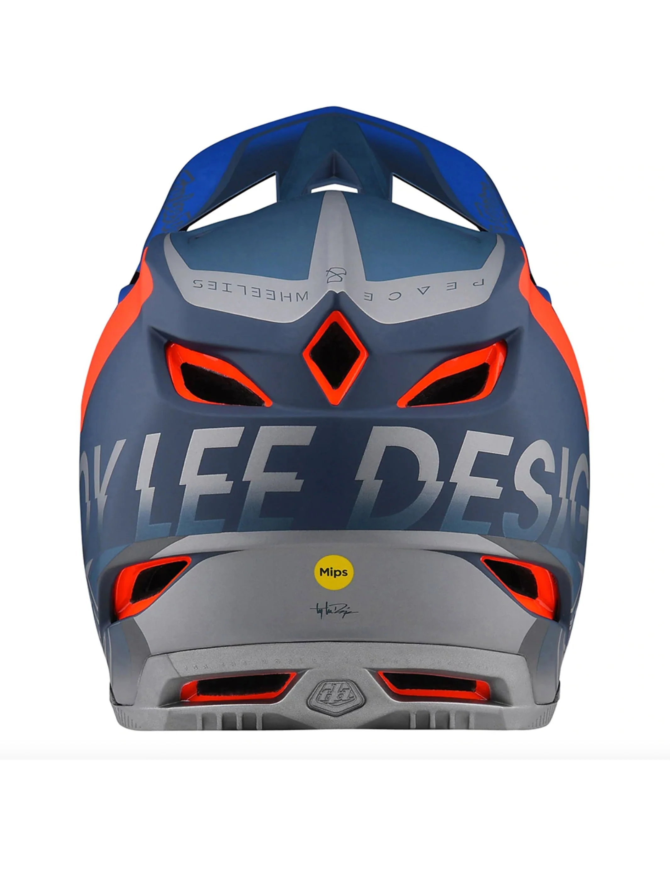 Troy Lee Designs Casco D4 Composite Qualifier Slate / Red - Image 2