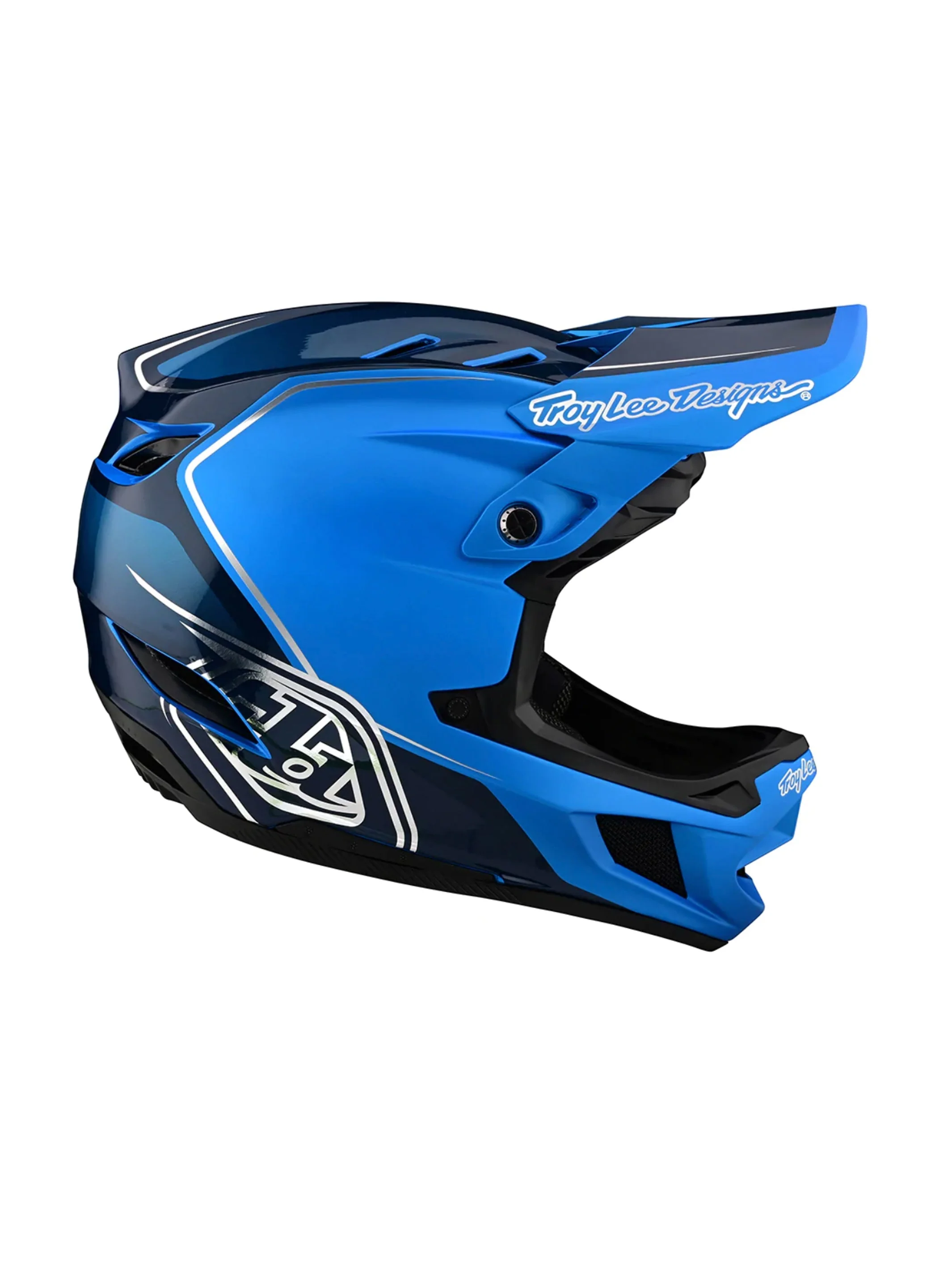 Troy Lee Designs Casco D4 Composite Shadow Azul - Image 3