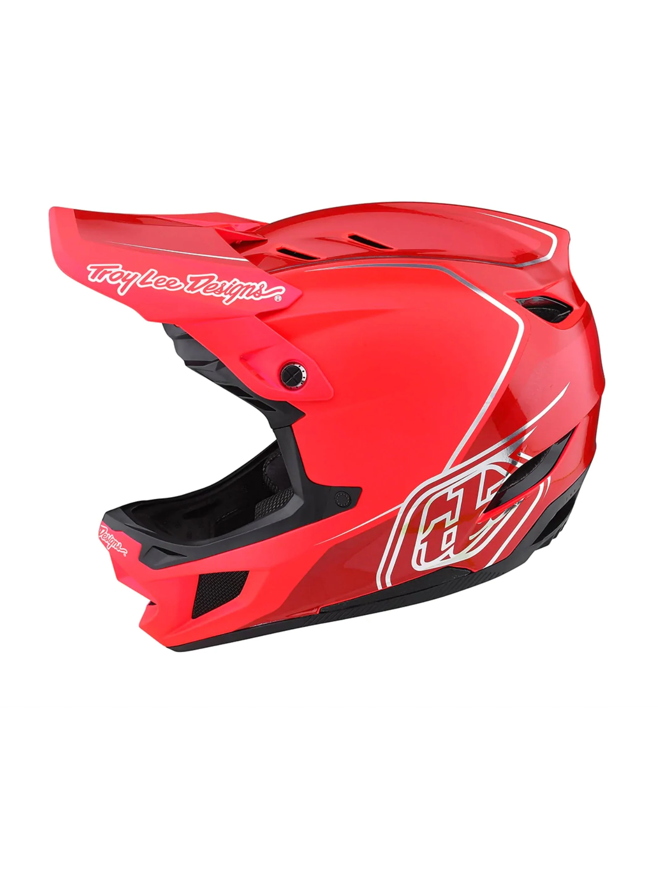 Troy Lee Designs Casco D4 Composite Shadow Rojo