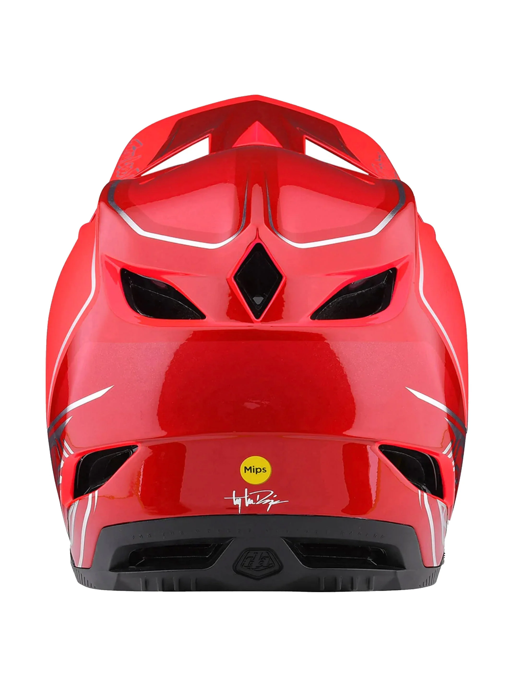 Troy Lee Designs Casco D4 Composite Shadow Rojo - Image 2