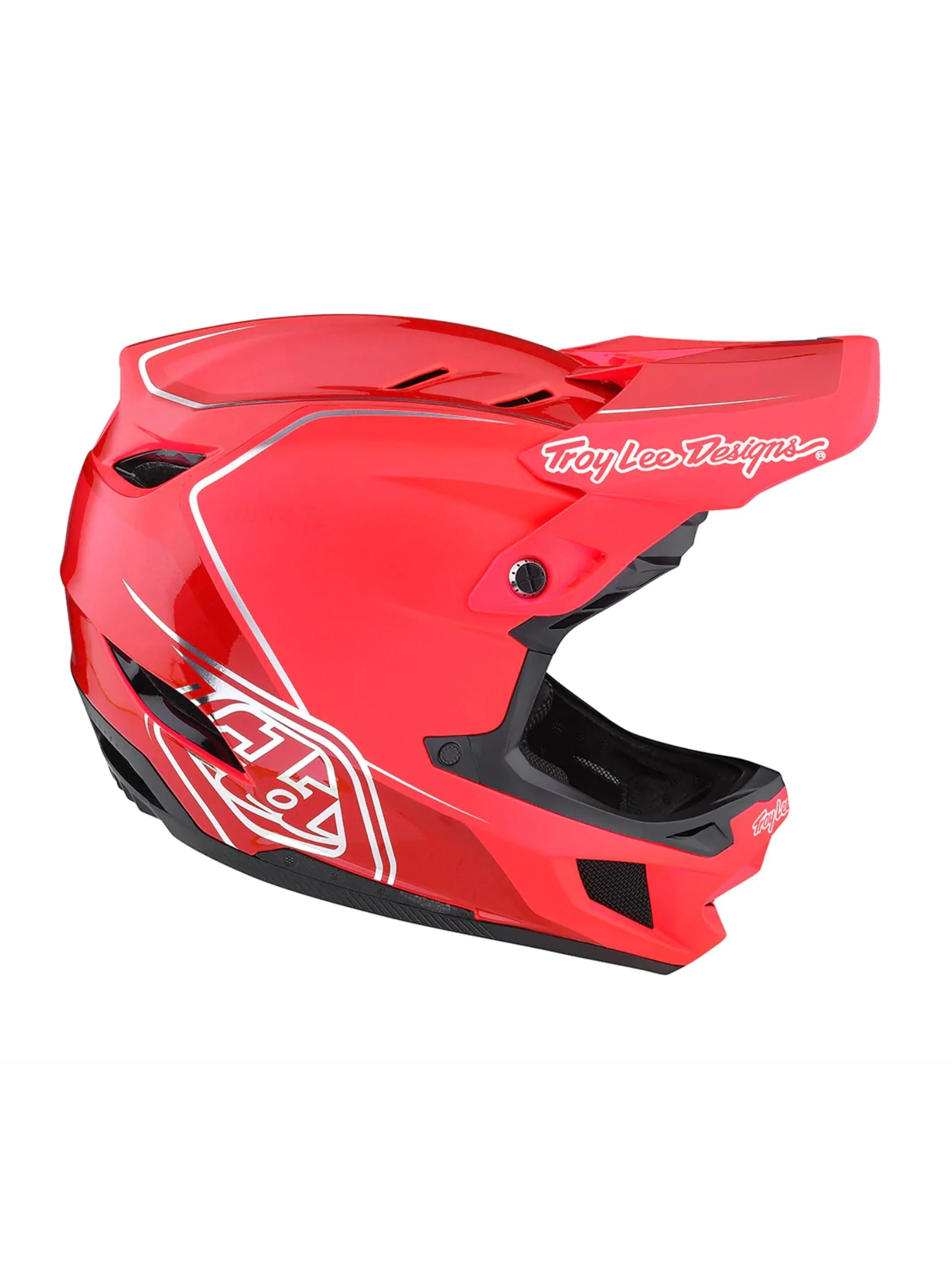 Troy Lee Designs Casco D4 Composite Shadow Rojo - Image 3