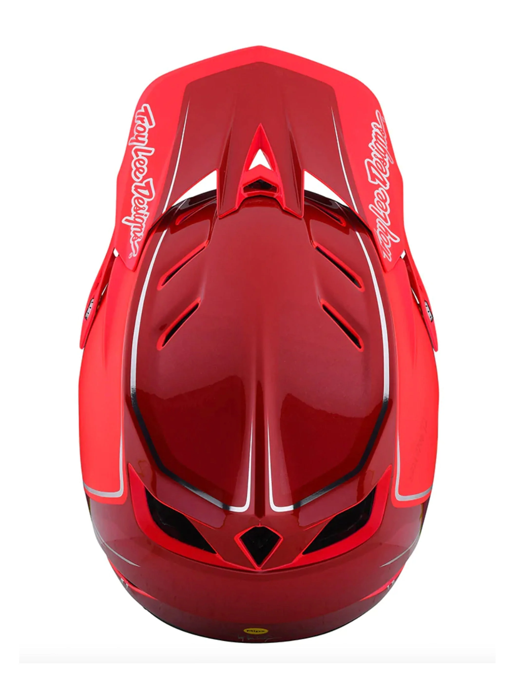 Troy Lee Designs Casco D4 Composite Shadow Rojo - Image 4