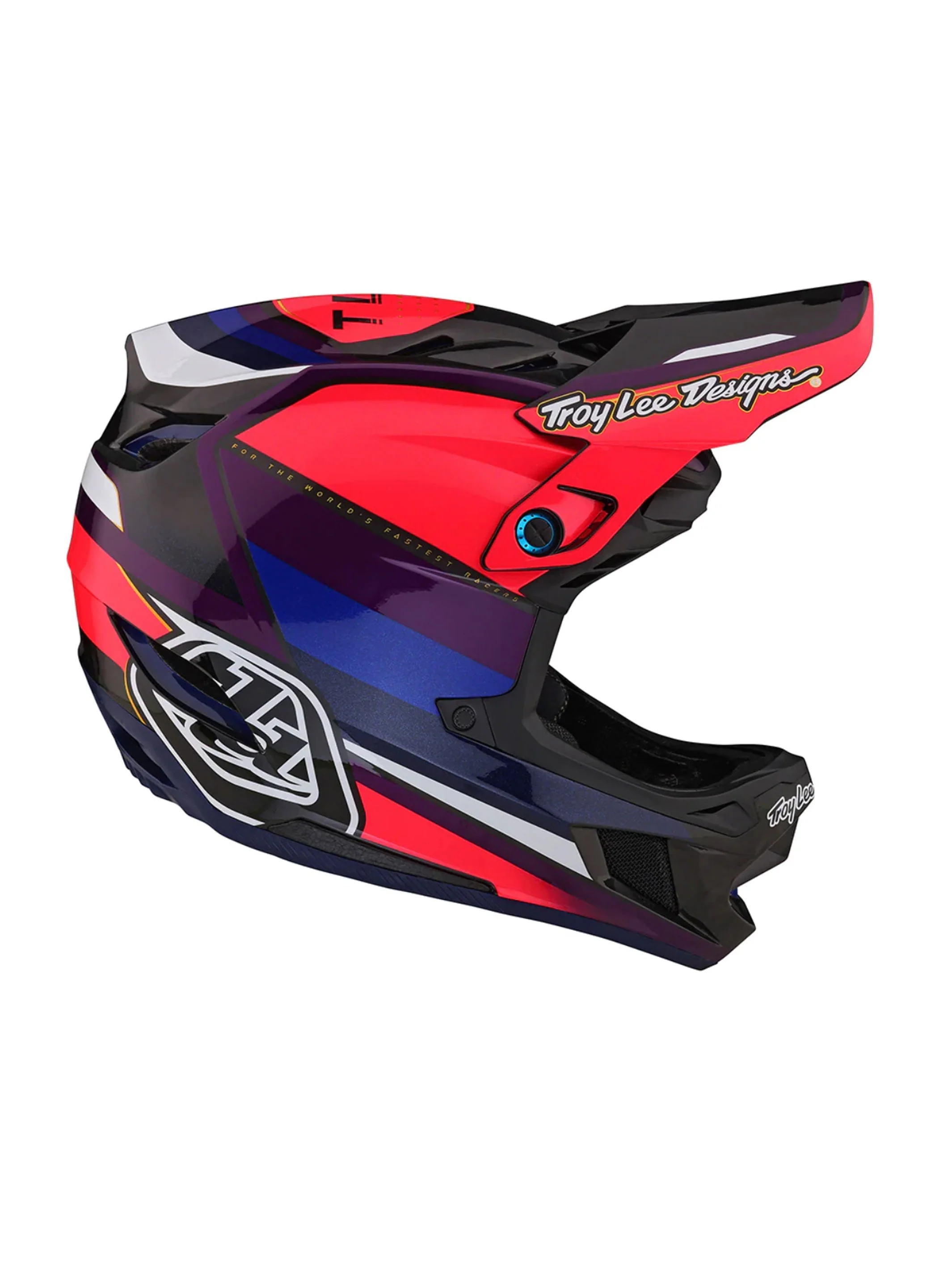 Troy Lee Designs Casco de Bicicleta D4 Carbon Reverb Rosado / Morado - Image 3