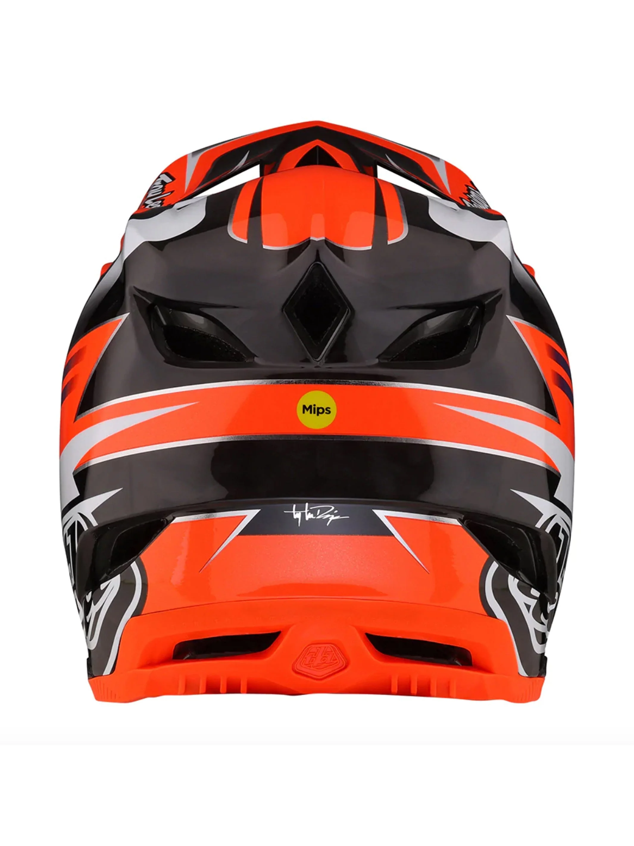 Troy Lee Designs Casco de Bicicleta D4 Carbon Saber Rojo - Image 2