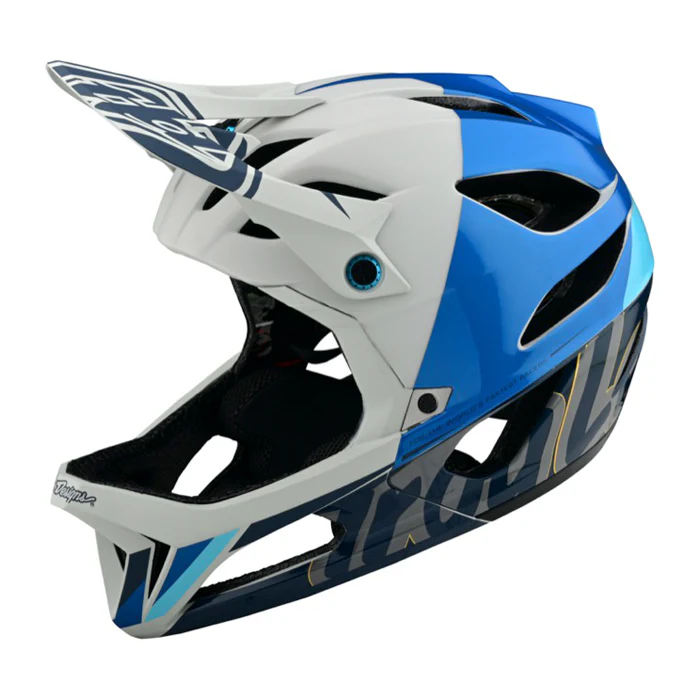 Troy Lee Designs Casco de Bicicleta Stage MIPS Nova Slate White/Blue 2022