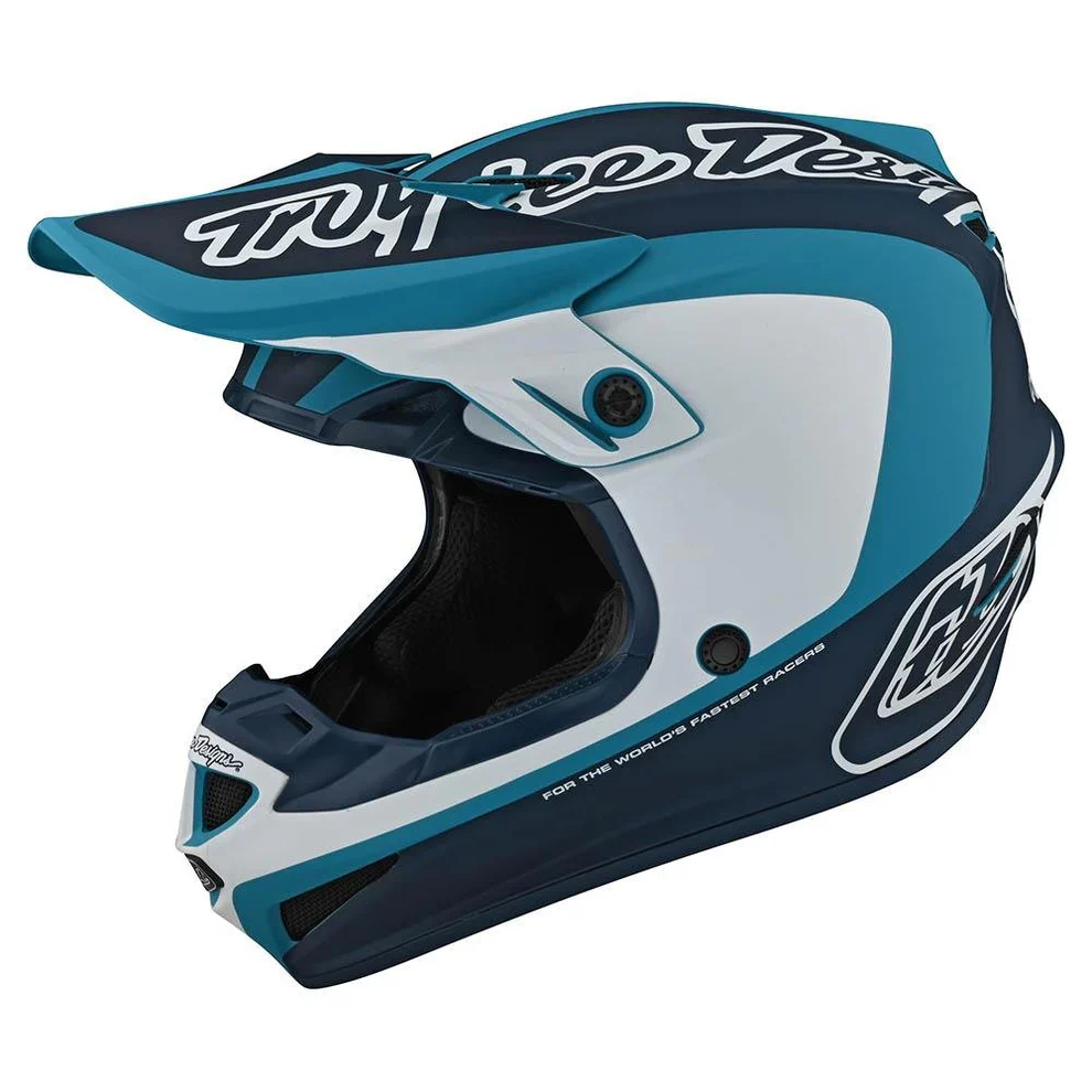 Troy Lee Designs Casco de Moto Corsa Se4 Azul