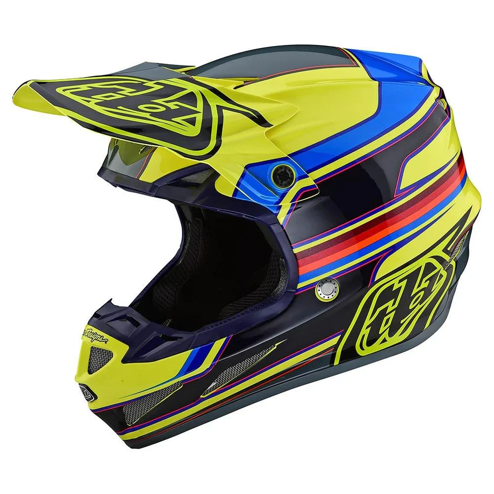 Troy Lee Designs Casco De Moto Se4 Composite Speed Yellow / Gray MIPS