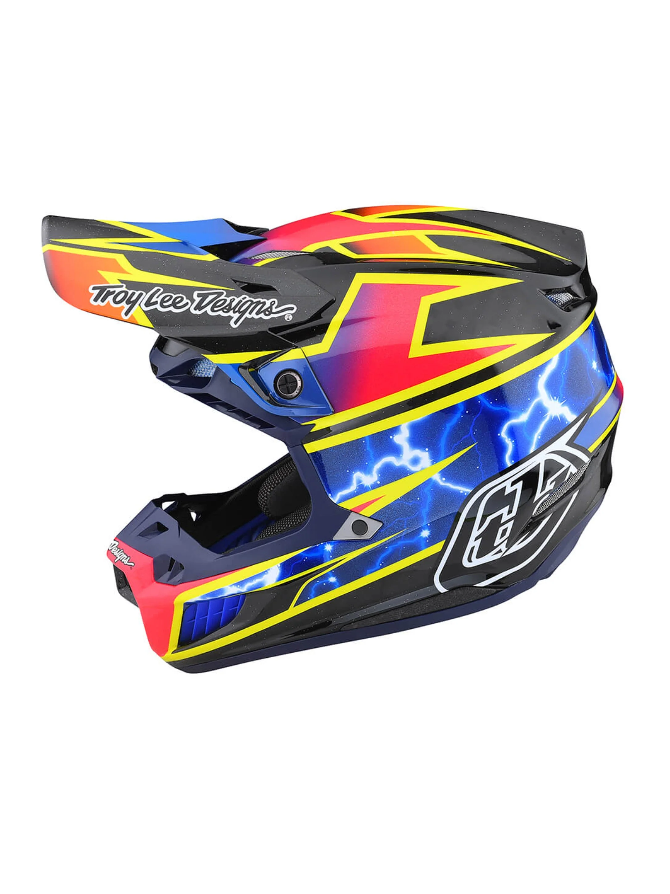 Troy Lee Designs Casco de Moto Se5 Carbon Mips Lightning Black