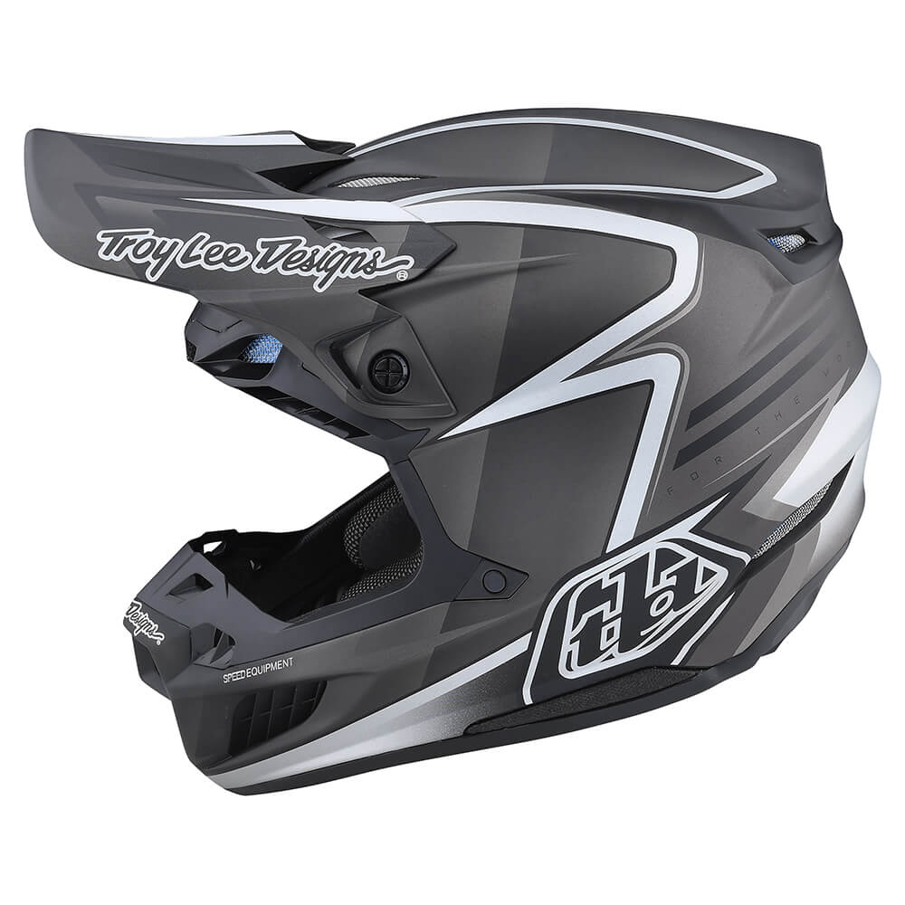 Troy Lee Designs Casco de Moto Se5 Carbon Mips Lines Negro