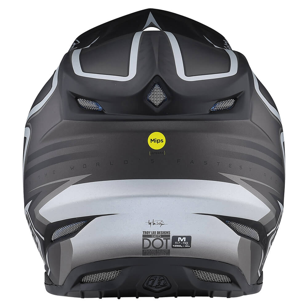 Troy Lee Designs Casco de Moto Se5 Carbon Mips Lines Negro - Image 3