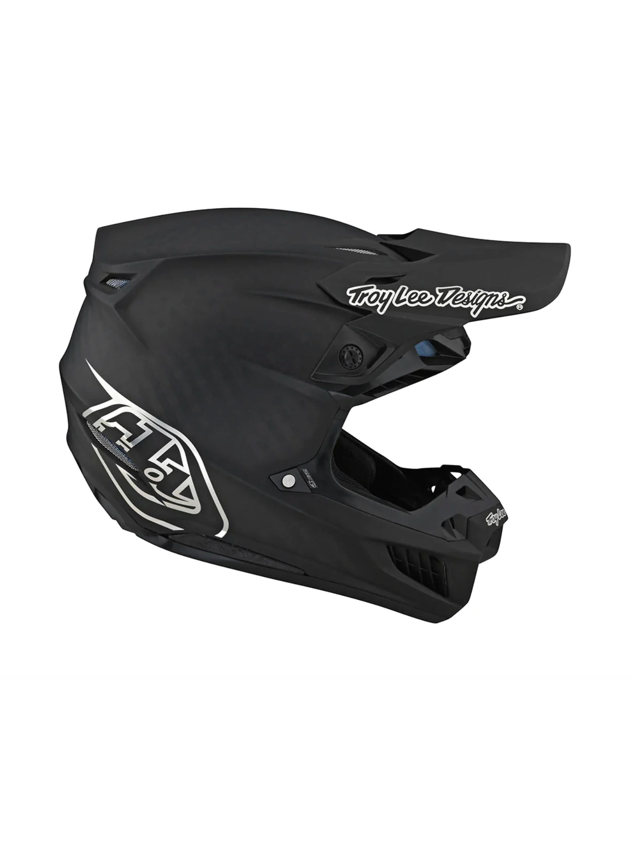 Troy Lee Designs Casco de Moto SE5 Carbon Mips Stealth Negro / Cromado - Image 2