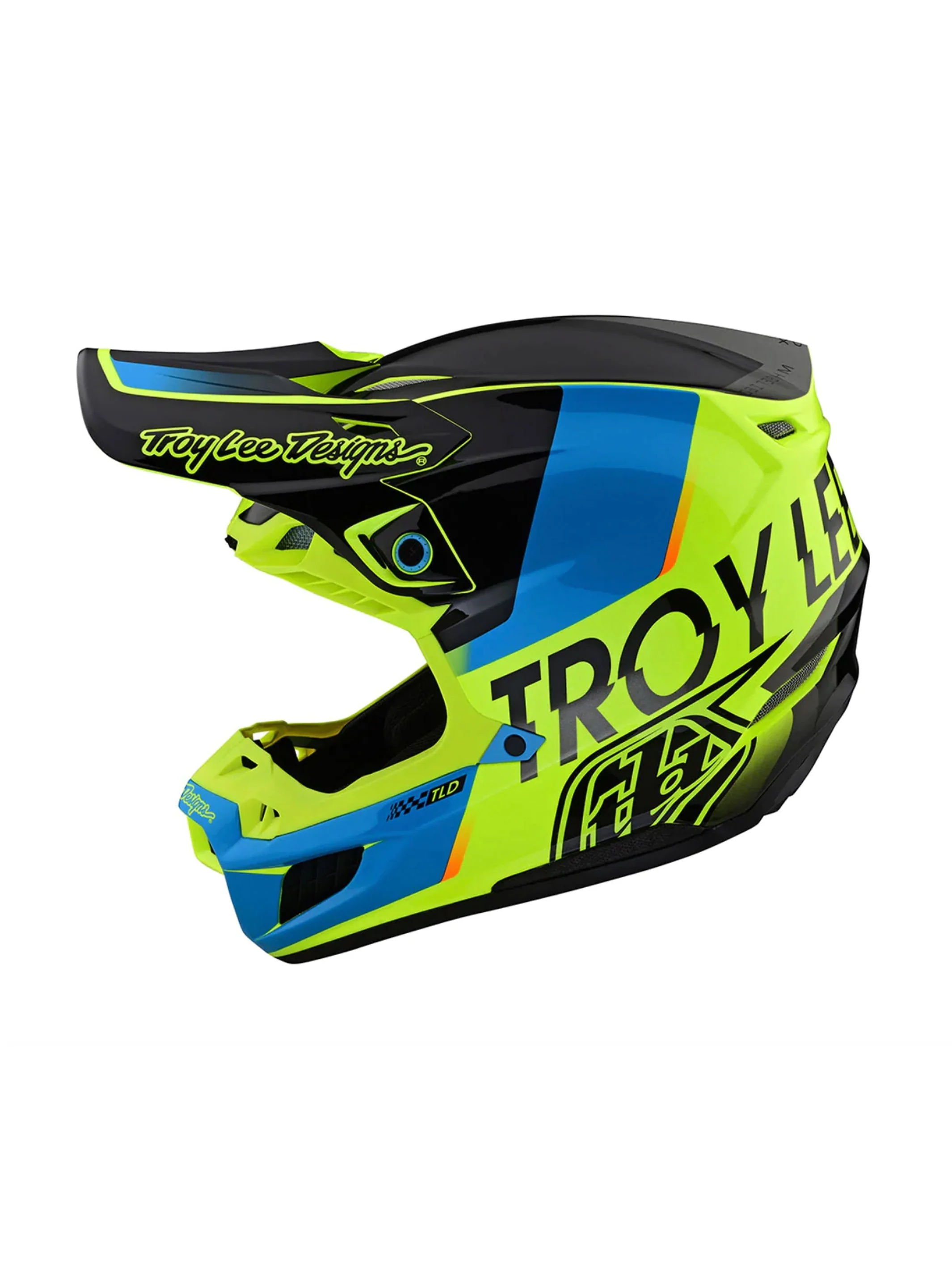 Troy Lee Designs Casco de Moto SE5 Composite Qualifier Amarillo