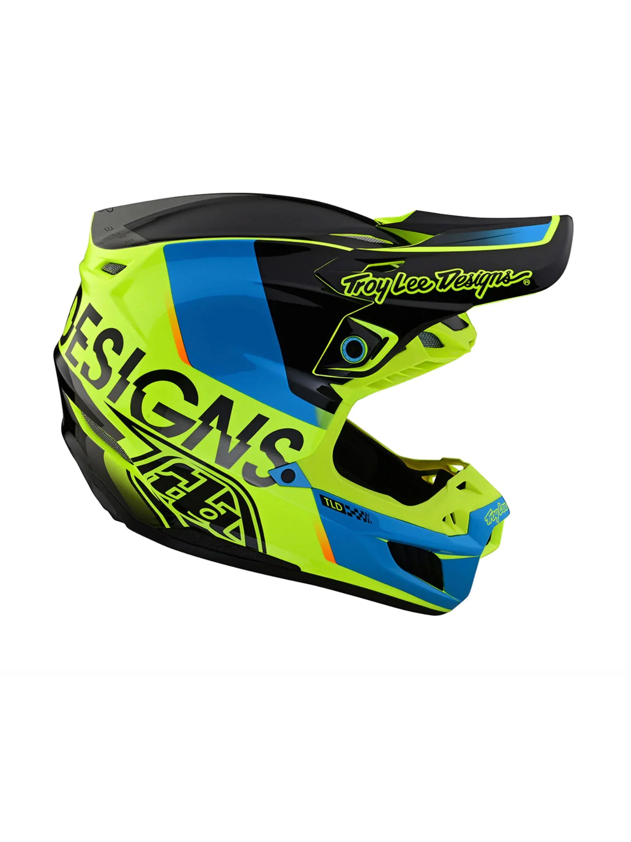 Troy Lee Designs Casco de Moto SE5 Composite Qualifier Amarillo - Image 3