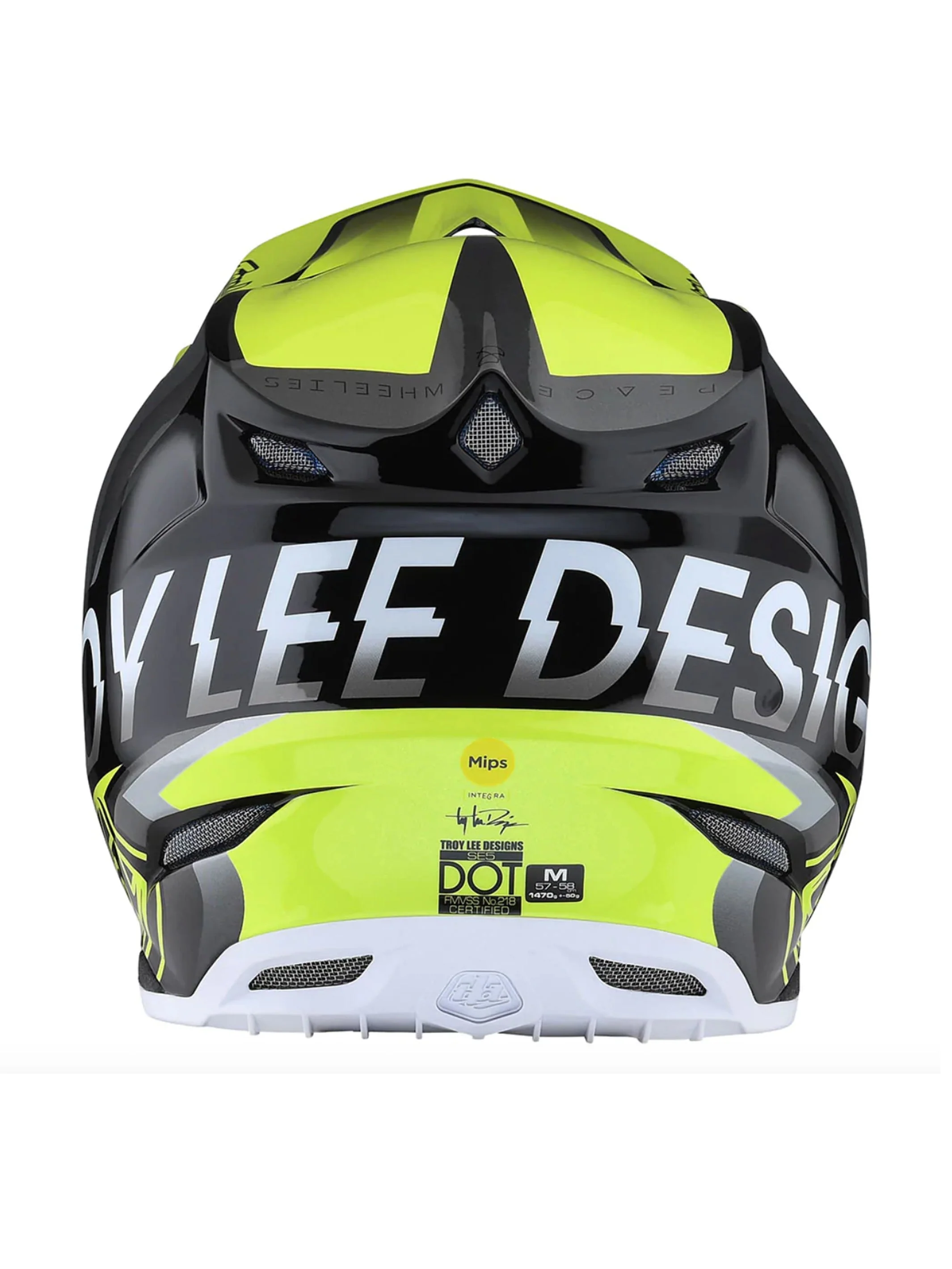 Troy Lee Designs Casco de Moto SE5 Composie Qualifier Amarillo / Negro - Image 2