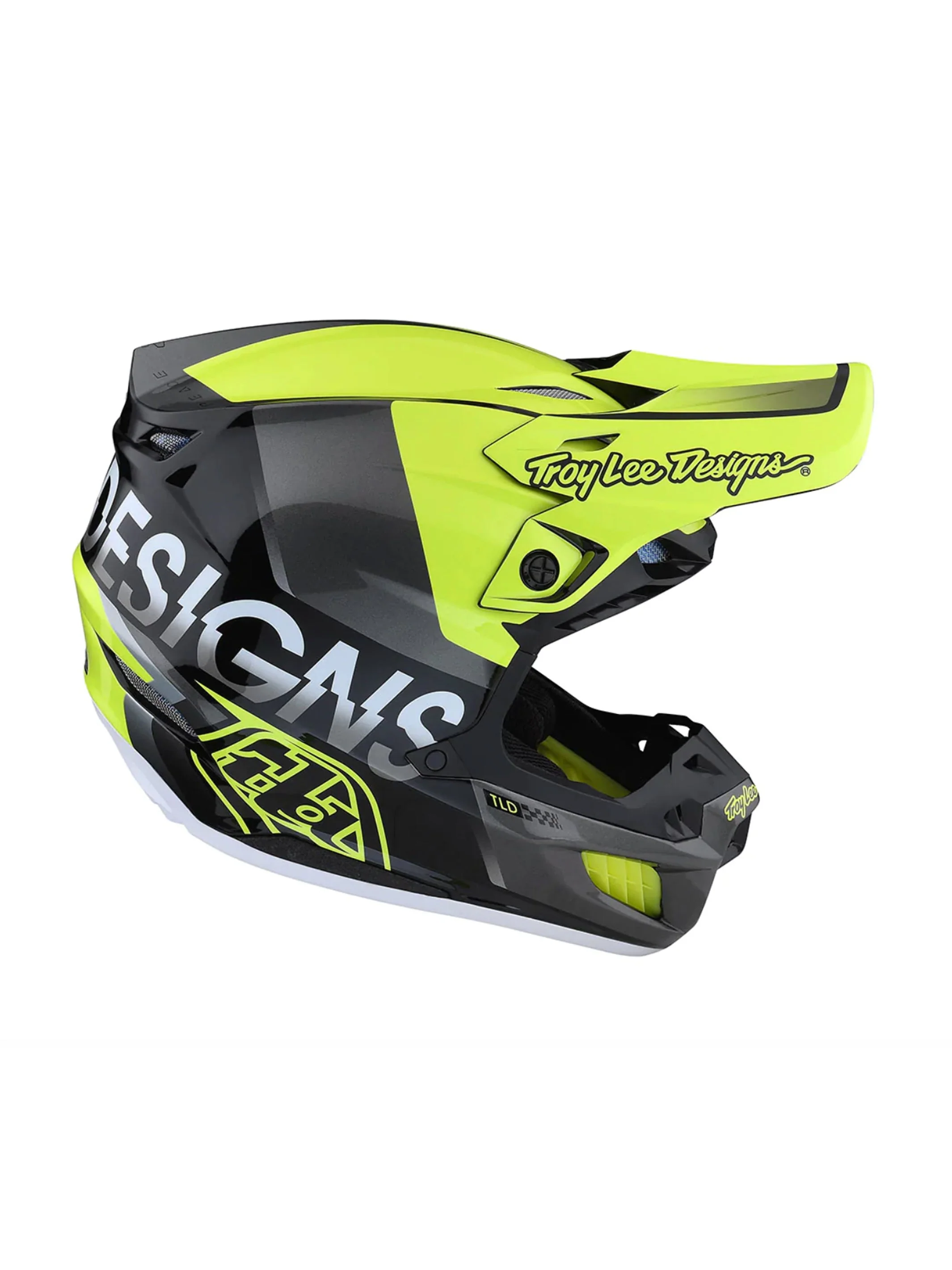 Troy Lee Designs Casco de Moto SE5 Composie Qualifier Amarillo / Negro - Image 3
