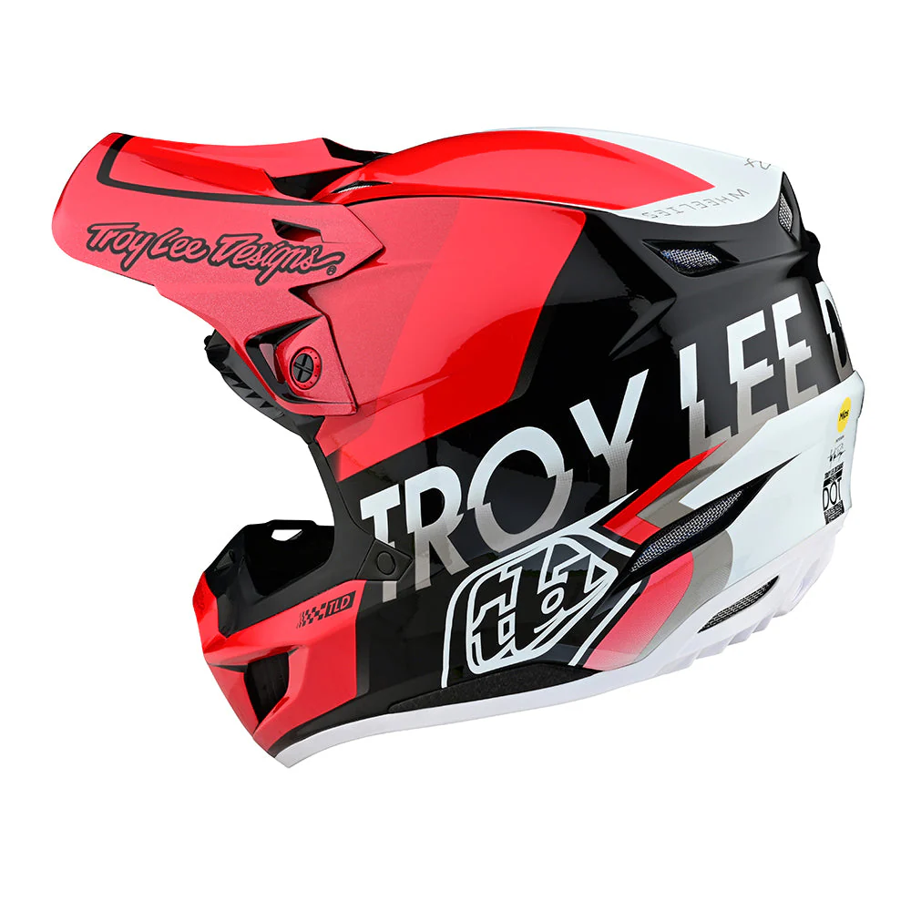 Troy Lee Designs Casco de Moto SE5 Composie Qualifier Rojo / Negro - Image 5