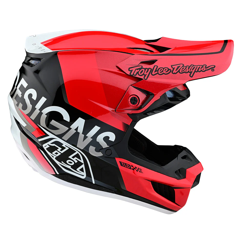 Troy Lee Designs Casco de Moto SE5 Composie Qualifier Rojo / Negro - Image 6