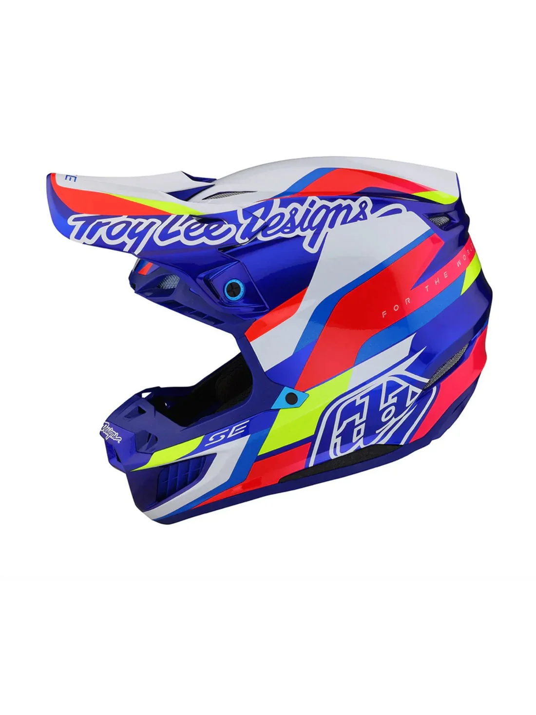 Troy Lee Designs Casco de Moto SE5 Composite Omega Azul