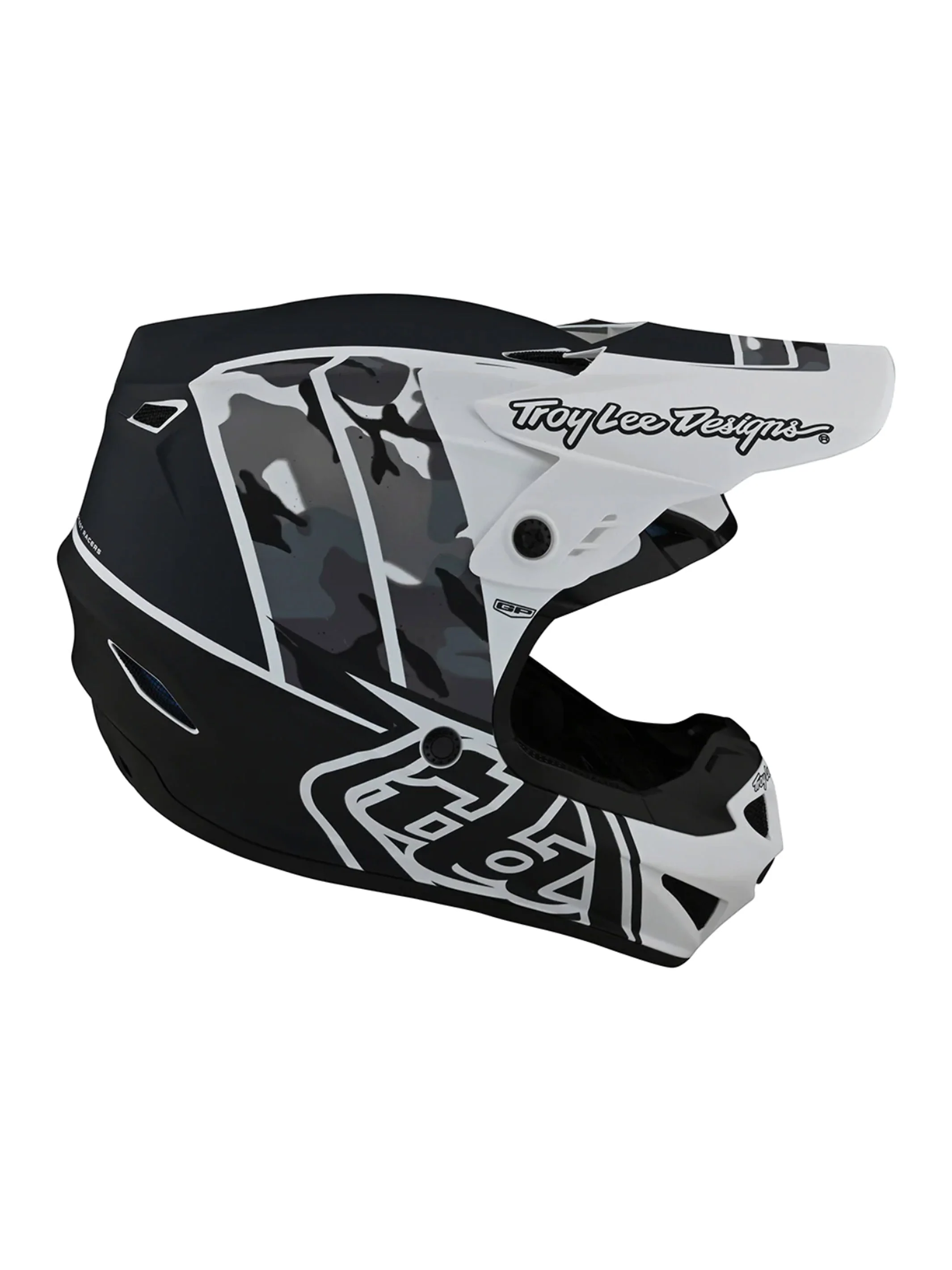 Troy Lee Designs Casco De Niño GP Nova Camo White - Image 2