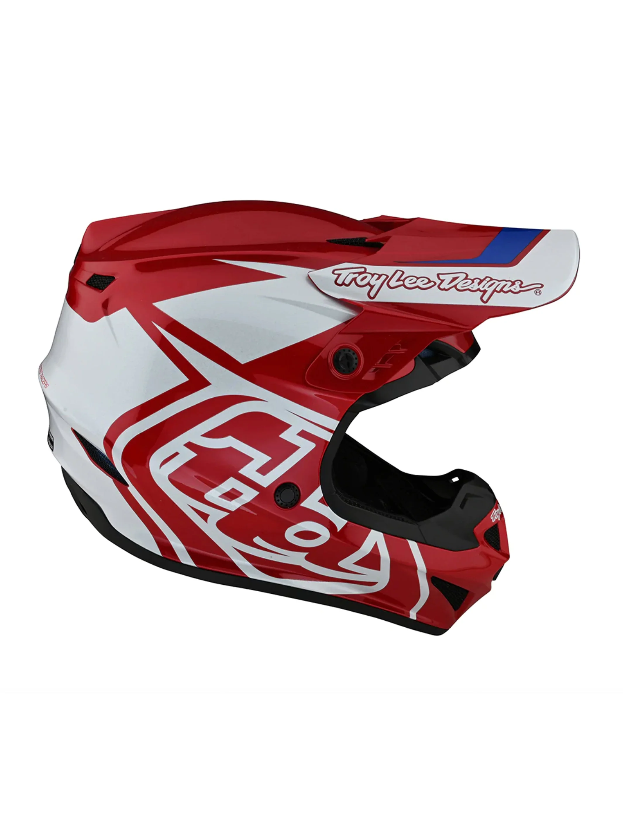Troy Lee Designs Casco GP Overload Rojo Blanco - Image 3