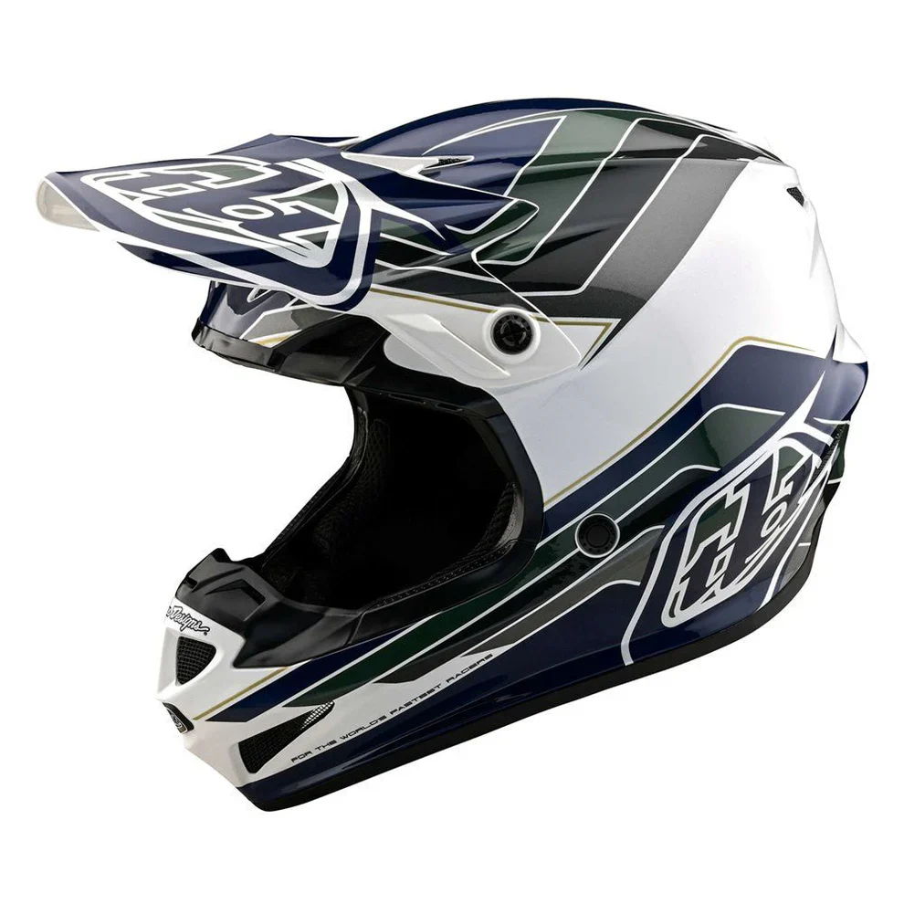 Troy Lee Designs Casco SE4 Polyacrylite Block Charcoal Navy